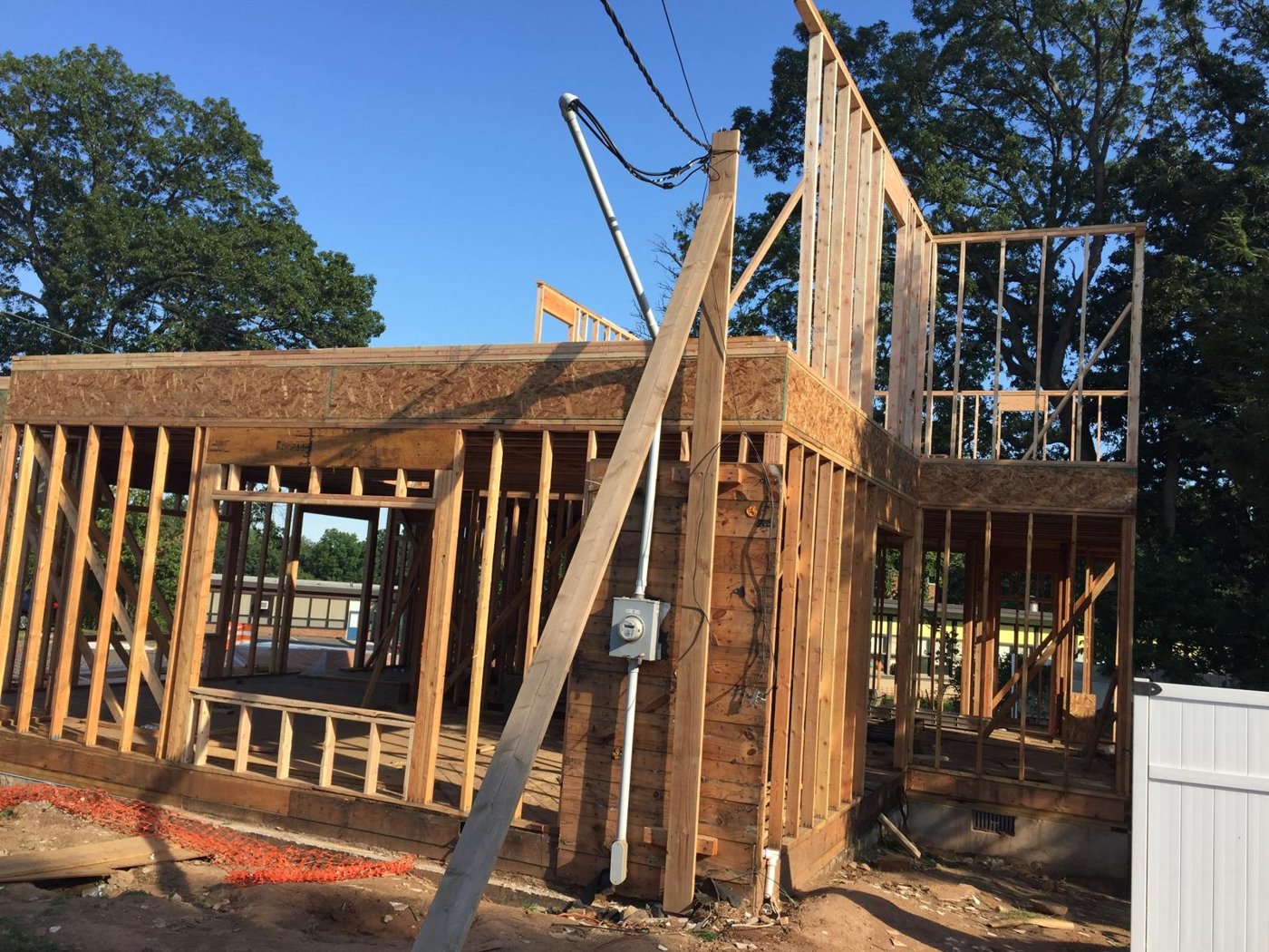 Full two story structural framing custom rebuild Bergen County NJ Bergen Remodeling
